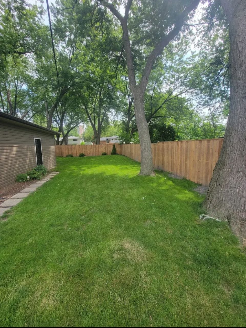 Completed outdoor deck and fence project