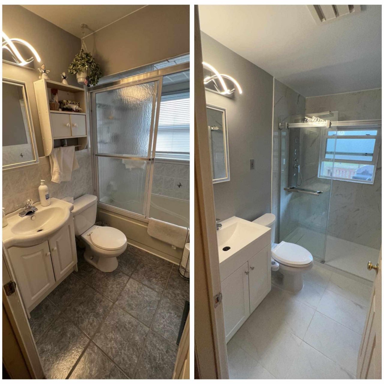 Bathroom interior renovation detail 3