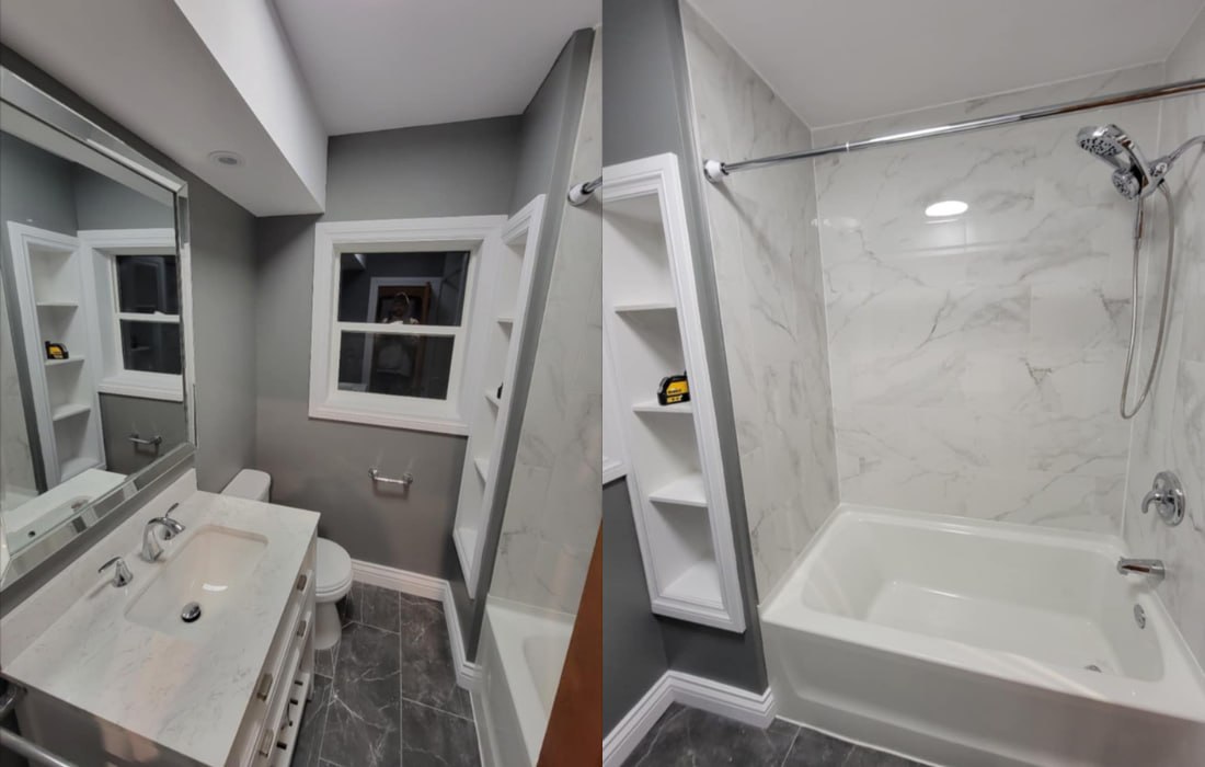 Bathroom interior renovation detail 5