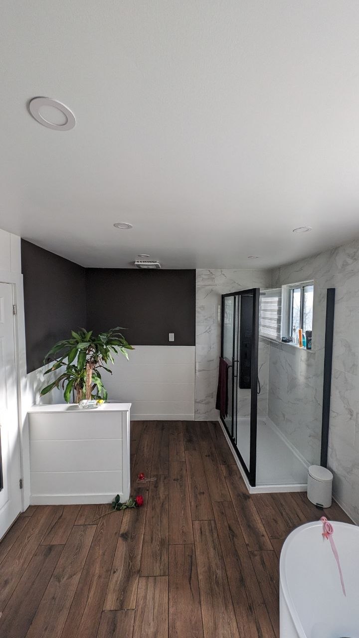 Bathroom interior renovation detail 9